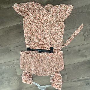 Two piece floral set